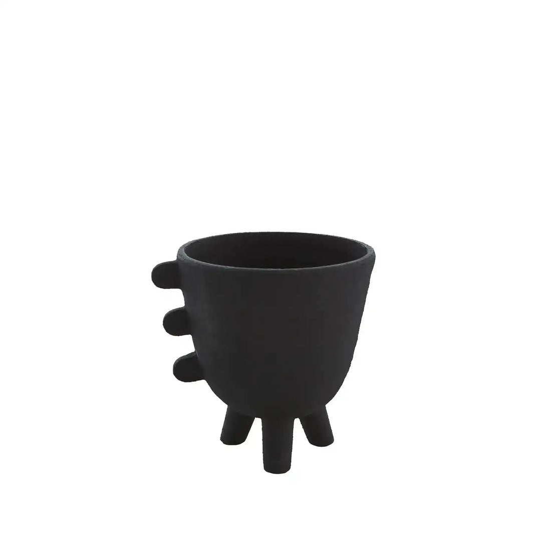 GLOBAL VIEWS PRIMITIVE PORCELAIN 3 LEG CACHE POT - Decorative Accents
