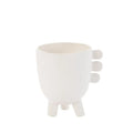 GLOBAL VIEWS PRIMITIVE PORCELAIN 3 LEG CACHE POT - Decorative Accents