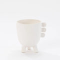 GLOBAL VIEWS PRIMITIVE PORCELAIN 3 LEG CACHE POT - Decorative Accents