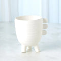 GLOBAL VIEWS PRIMITIVE PORCELAIN 3 LEG CACHE POT - Decorative Accents
