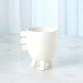 GLOBAL VIEWS PRIMITIVE PORCELAIN 3 LEG CACHE POT - Decorative Accents