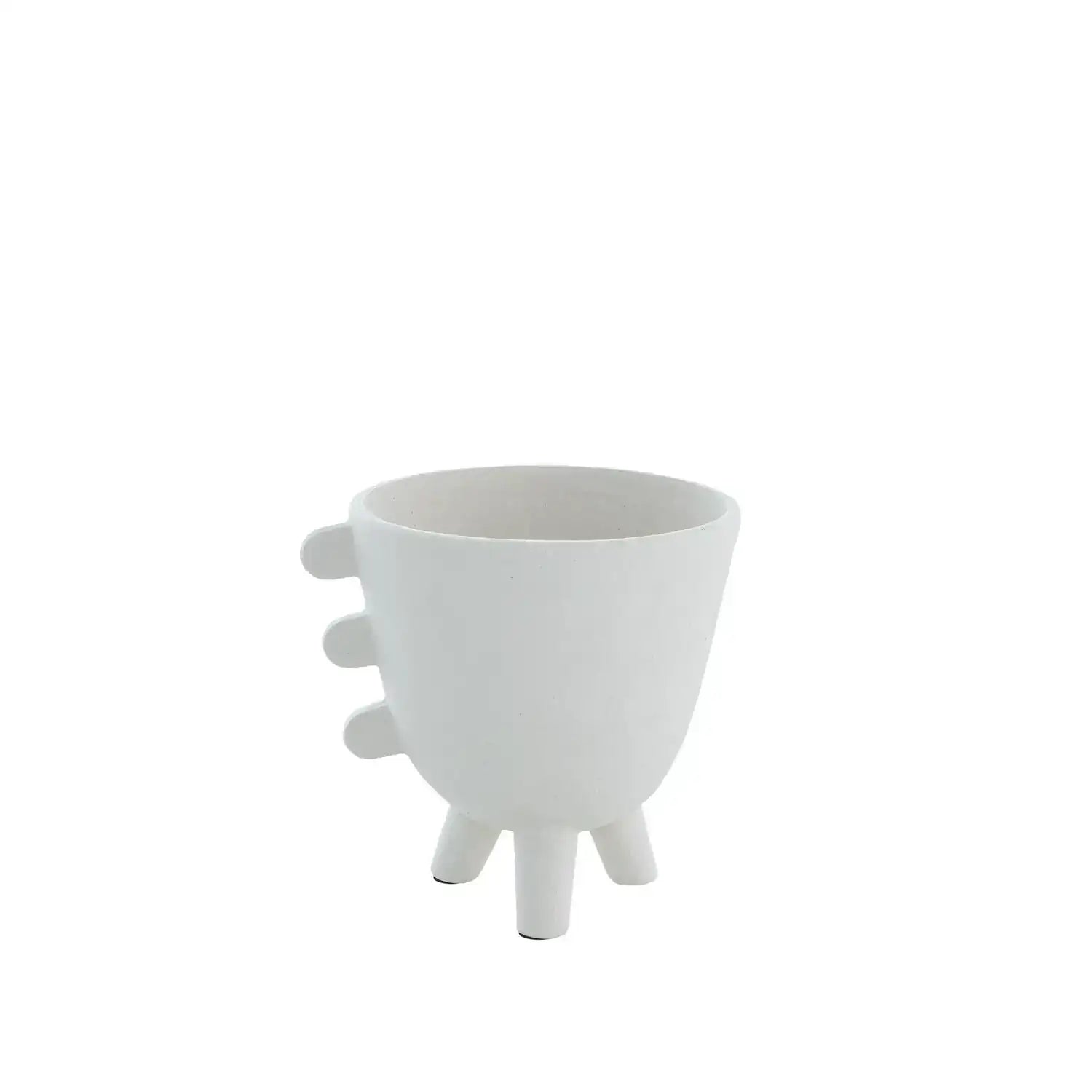 GLOBAL VIEWS PRIMITIVE PORCELAIN 3 LEG CACHE POT - Decorative Accents