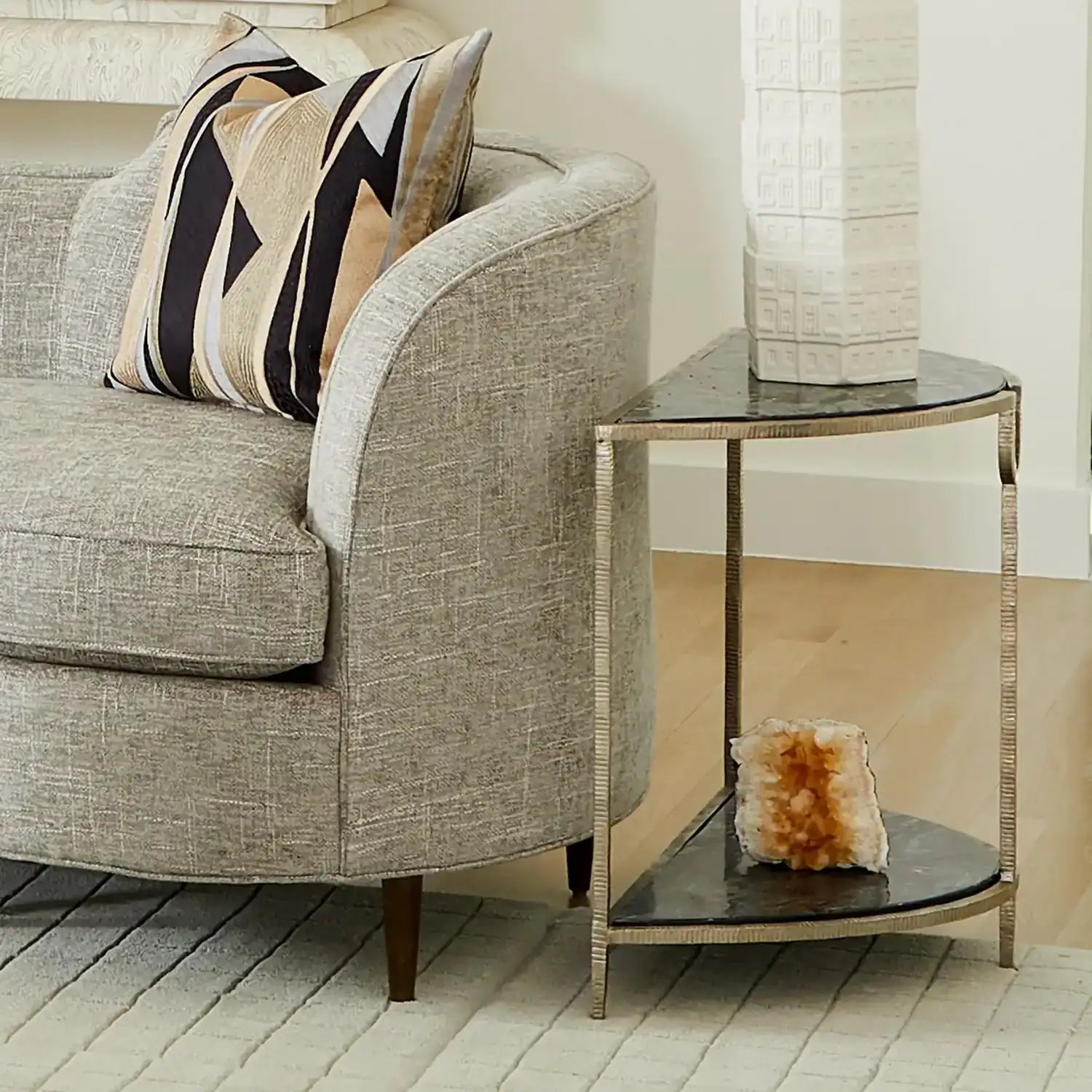 GLOBAL VIEWS DEMILUNE SIDE TABLE - Side