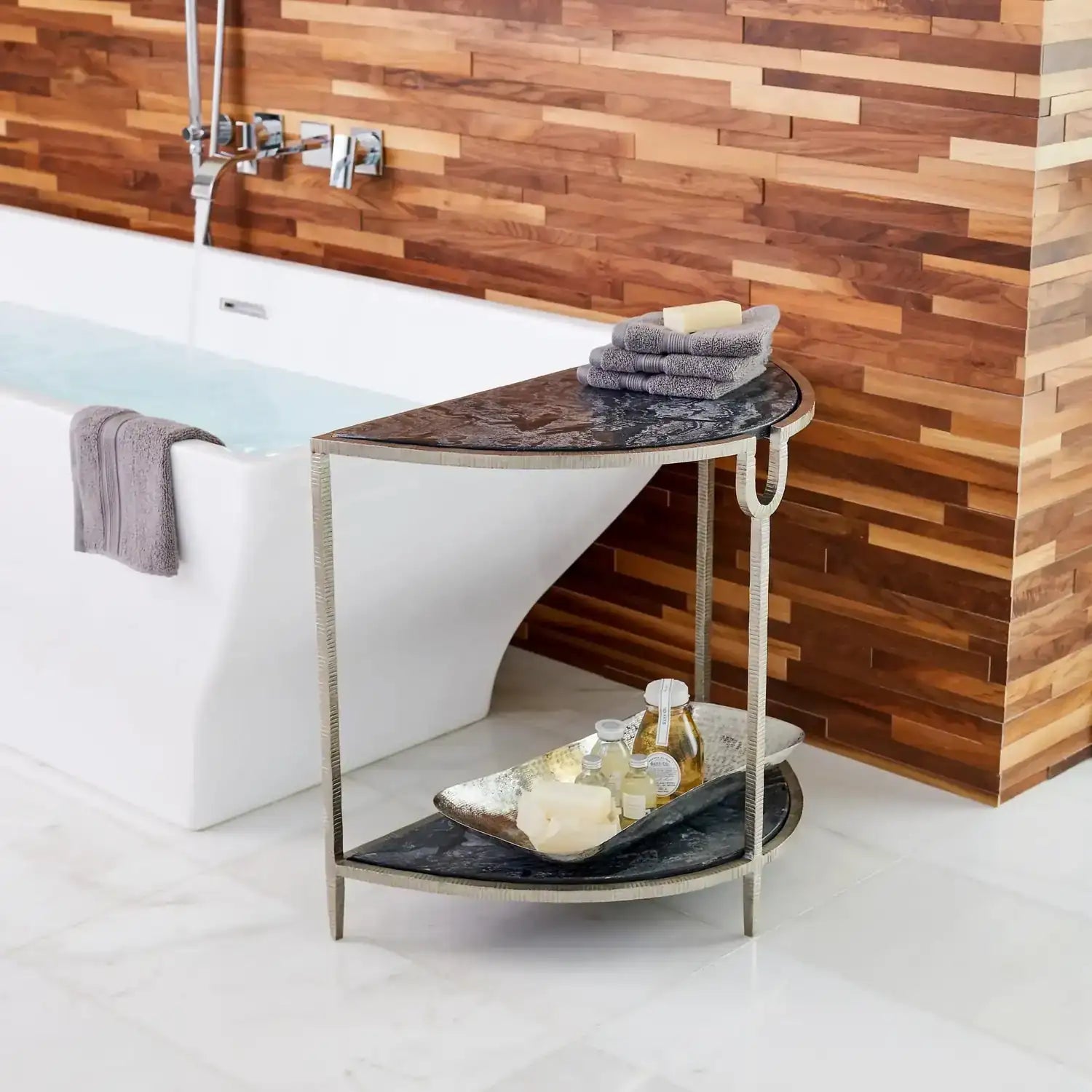 GLOBAL VIEWS DEMILUNE SIDE TABLE - Side