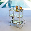 GLOBAL VIEWS ENGLISH BAR CART AND TEA TROLLEY - Cabinets & Bar