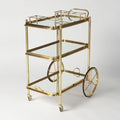 GLOBAL VIEWS ENGLISH BAR CART AND TEA TROLLEY - Cabinets & Bar