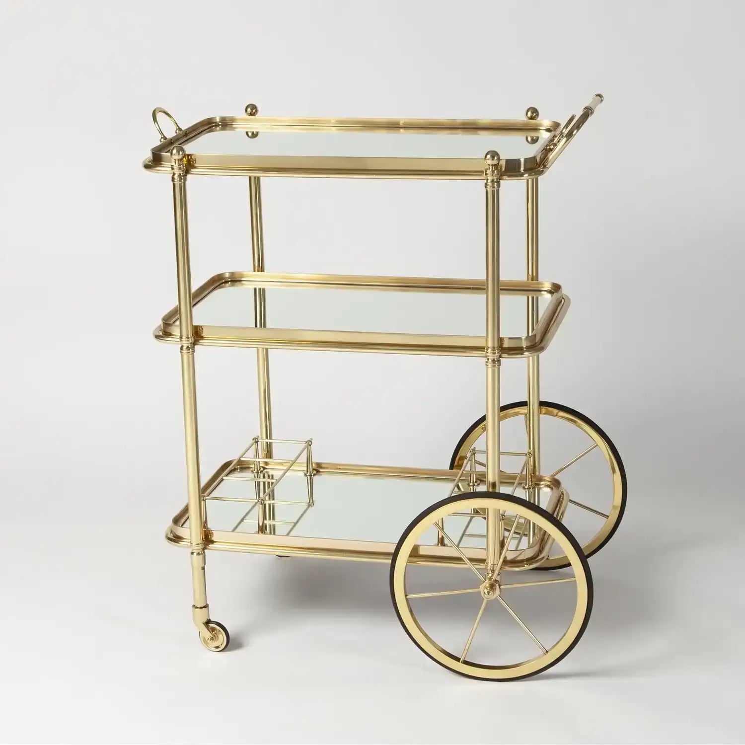 GLOBAL VIEWS ENGLISH BAR CART AND TEA TROLLEY - Cabinets & Bar