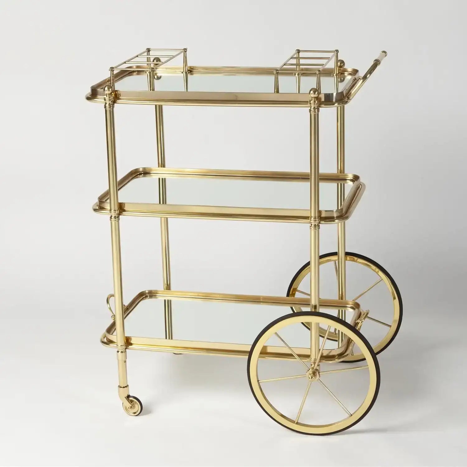 GLOBAL VIEWS ENGLISH BAR CART AND TEA TROLLEY - Cabinets & Bar