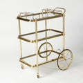 GLOBAL VIEWS ENGLISH BAR CART AND TEA TROLLEY - Cabinets & Bar