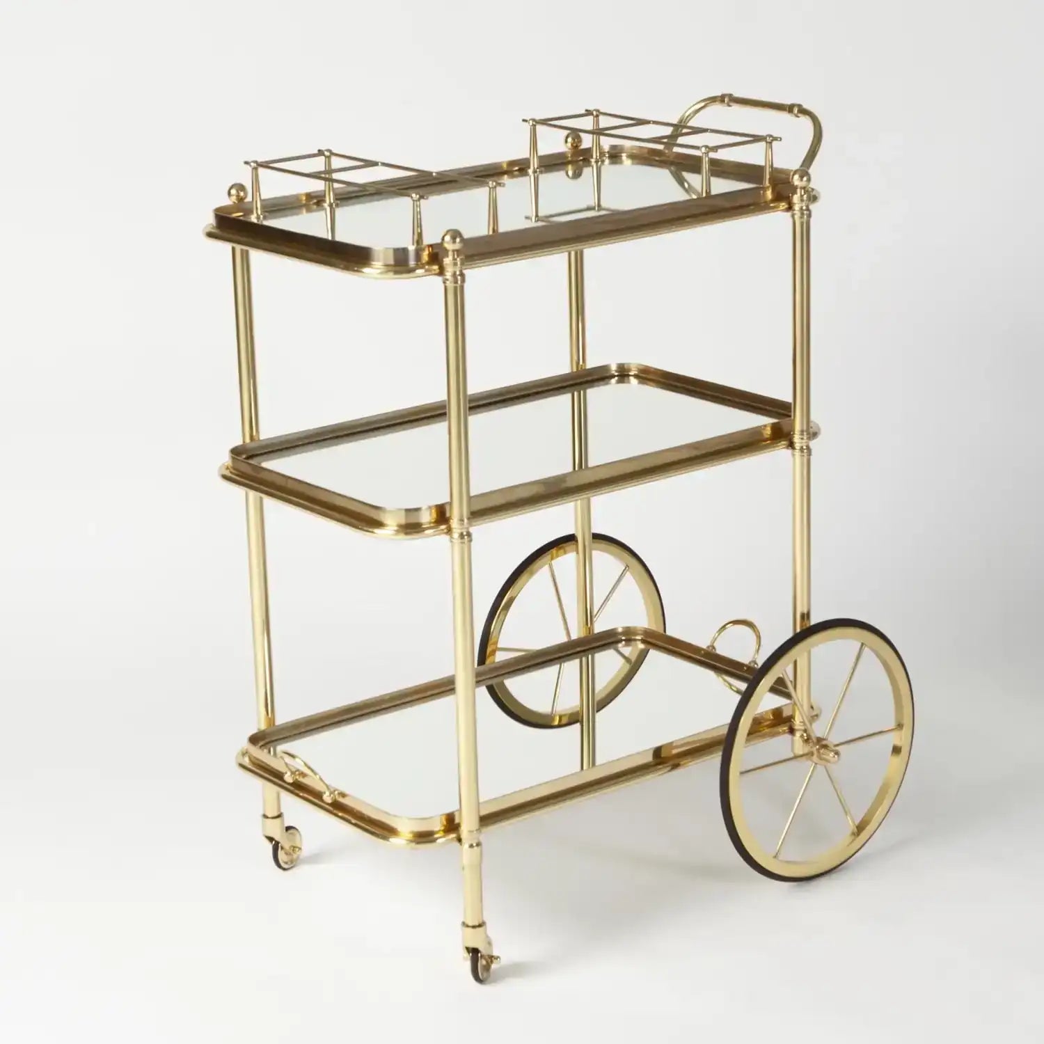 GLOBAL VIEWS ENGLISH BAR CART AND TEA TROLLEY - Cabinets & Bar