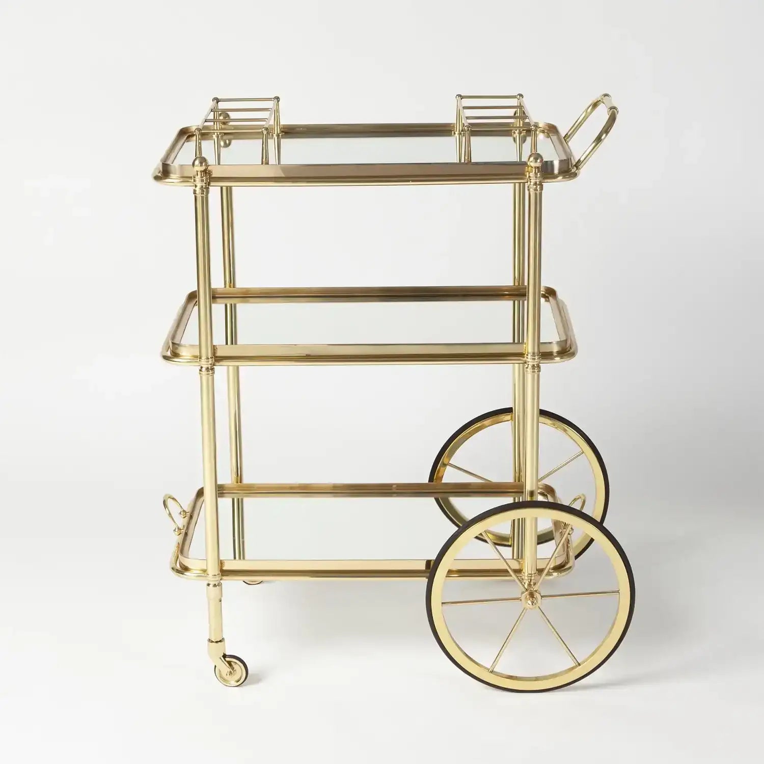 GLOBAL VIEWS ENGLISH BAR CART AND TEA TROLLEY - Cabinets & Bar