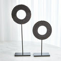 GLOBAL VIEWS FOUR LAYER HORN SCALLOPED MOUNTED RING - Decorative Accents