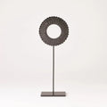 GLOBAL VIEWS FOUR LAYER HORN SCALLOPED MOUNTED RING - Decorative Accents