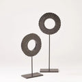 GLOBAL VIEWS FOUR LAYER HORN SCALLOPED MOUNTED RING - Decorative Accents