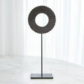 GLOBAL VIEWS FOUR LAYER HORN SCALLOPED MOUNTED RING - Decorative Accents