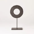 GLOBAL VIEWS FOUR LAYER HORN SCALLOPED MOUNTED RING - Decorative Accents