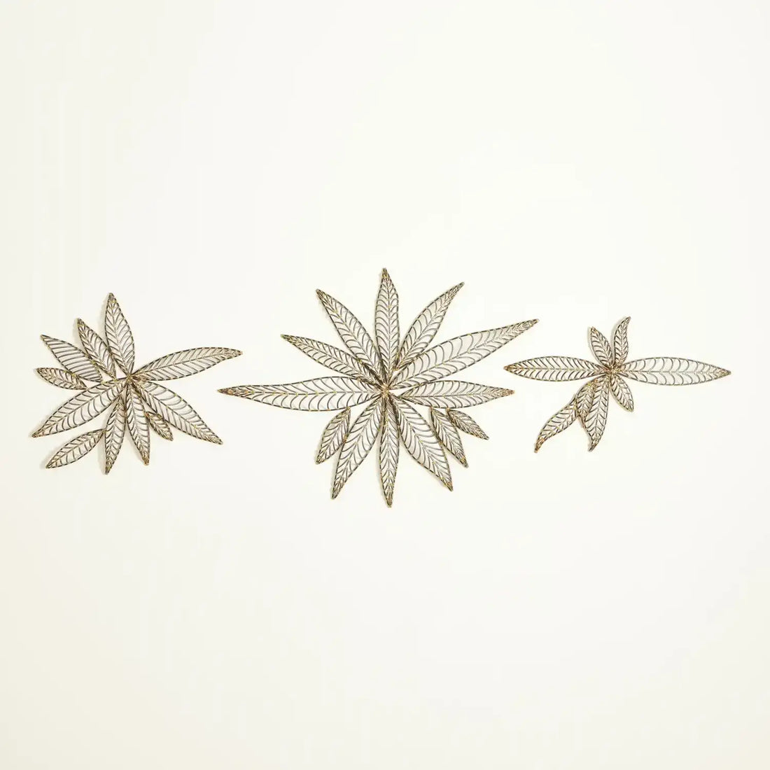 GLOBAL VIEWS S/3 LEAF WALL DECOR - Decorative Accents