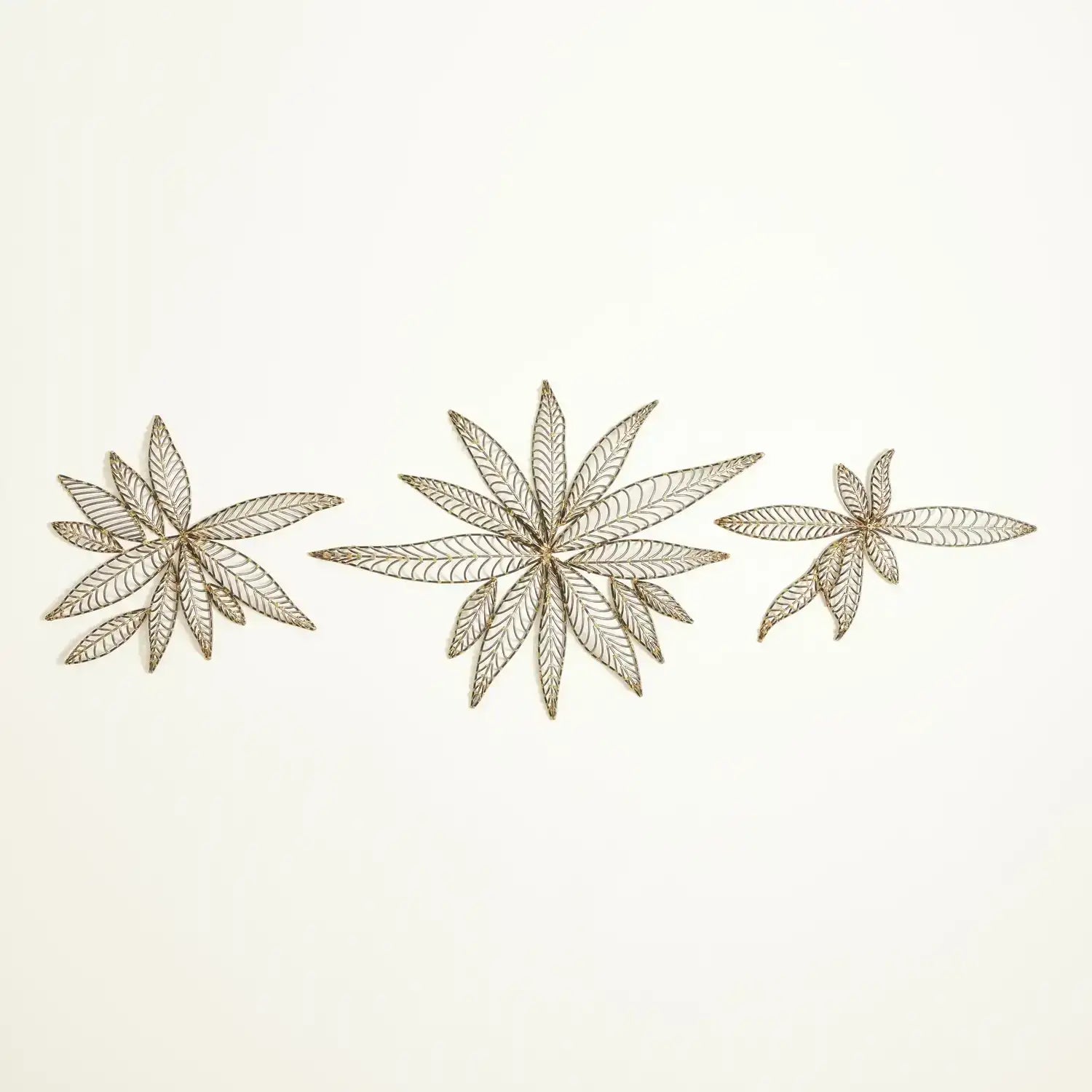 GLOBAL VIEWS S/3 LEAF WALL DECOR - Decorative Accents