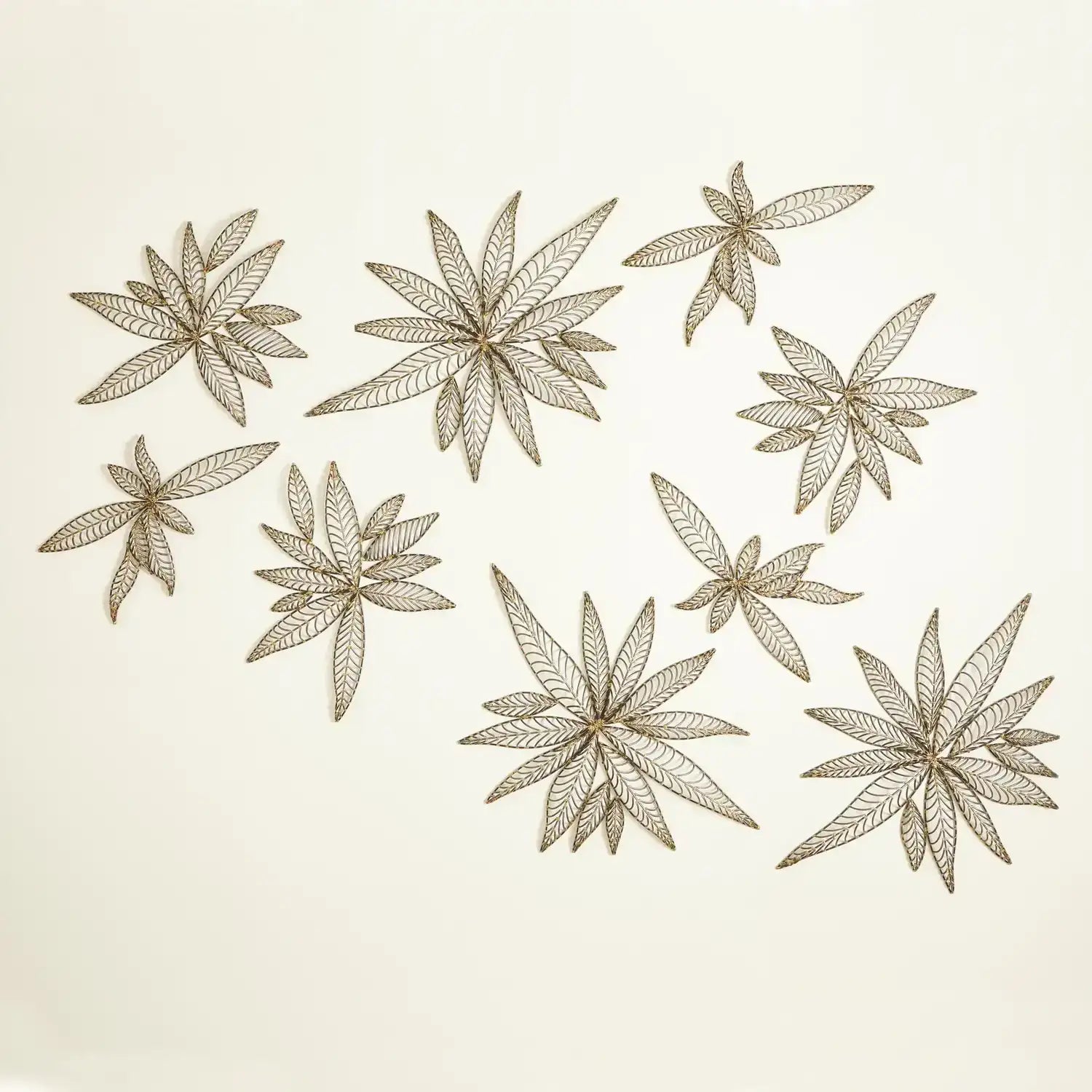 GLOBAL VIEWS S/3 LEAF WALL DECOR - Decorative Accents