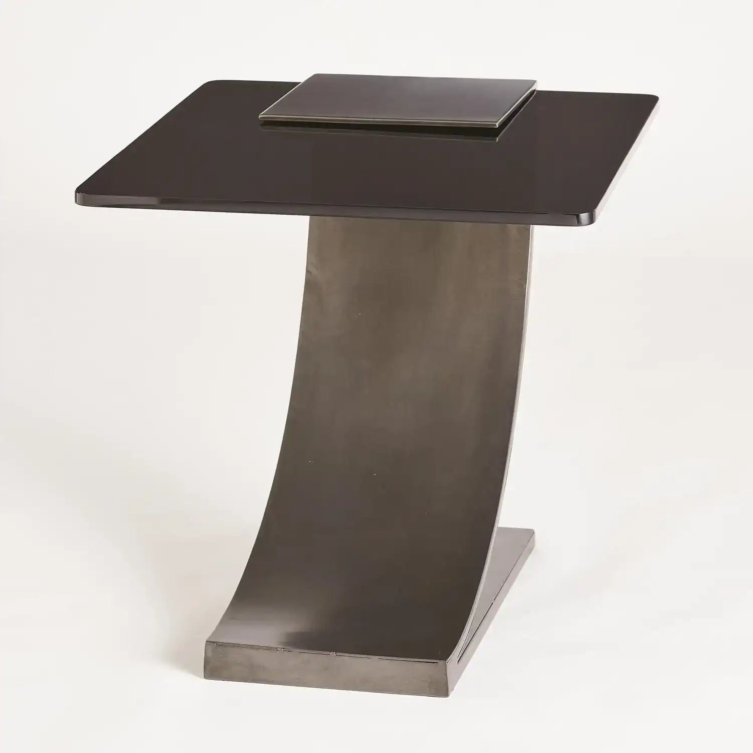 GLOBAL VIEWS SIDE TABLE W/SMOKE GLASS - Side