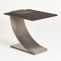 GLOBAL VIEWS SIDE TABLE W/SMOKE GLASS - Side