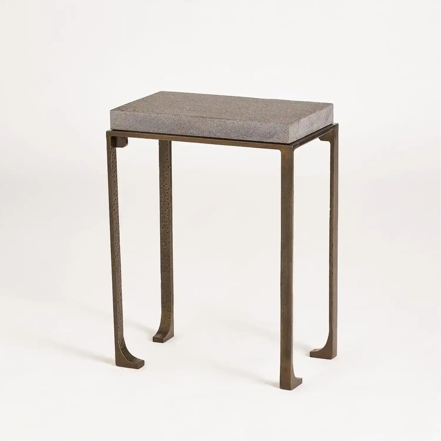 GLOBAL VIEWS ZEN SIDE TABLE W/FLAMED GRANITE - Side