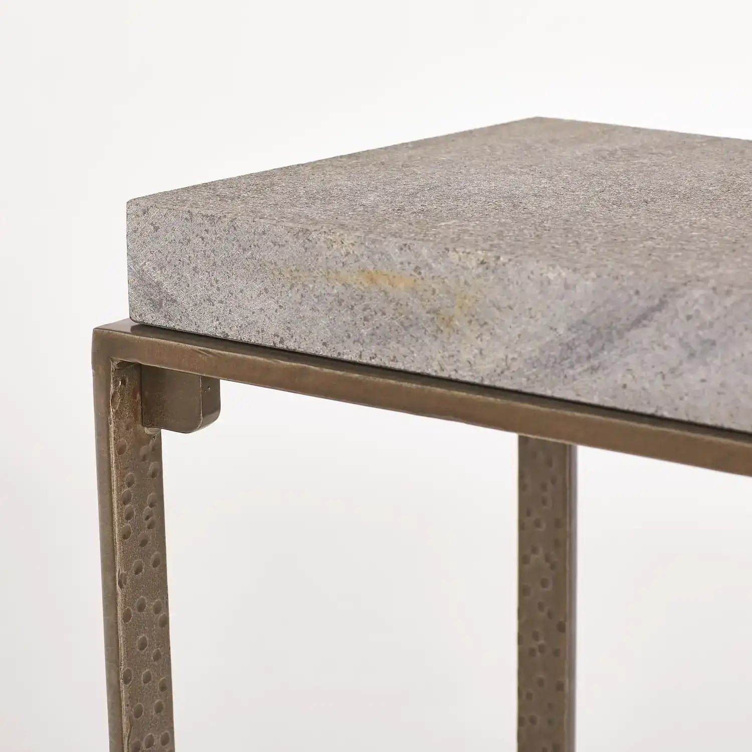 GLOBAL VIEWS ZEN SIDE TABLE W/FLAMED GRANITE - Side
