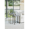 GLOBAL VIEWS ZEN SIDE TABLE W/FLAMED GRANITE - Side