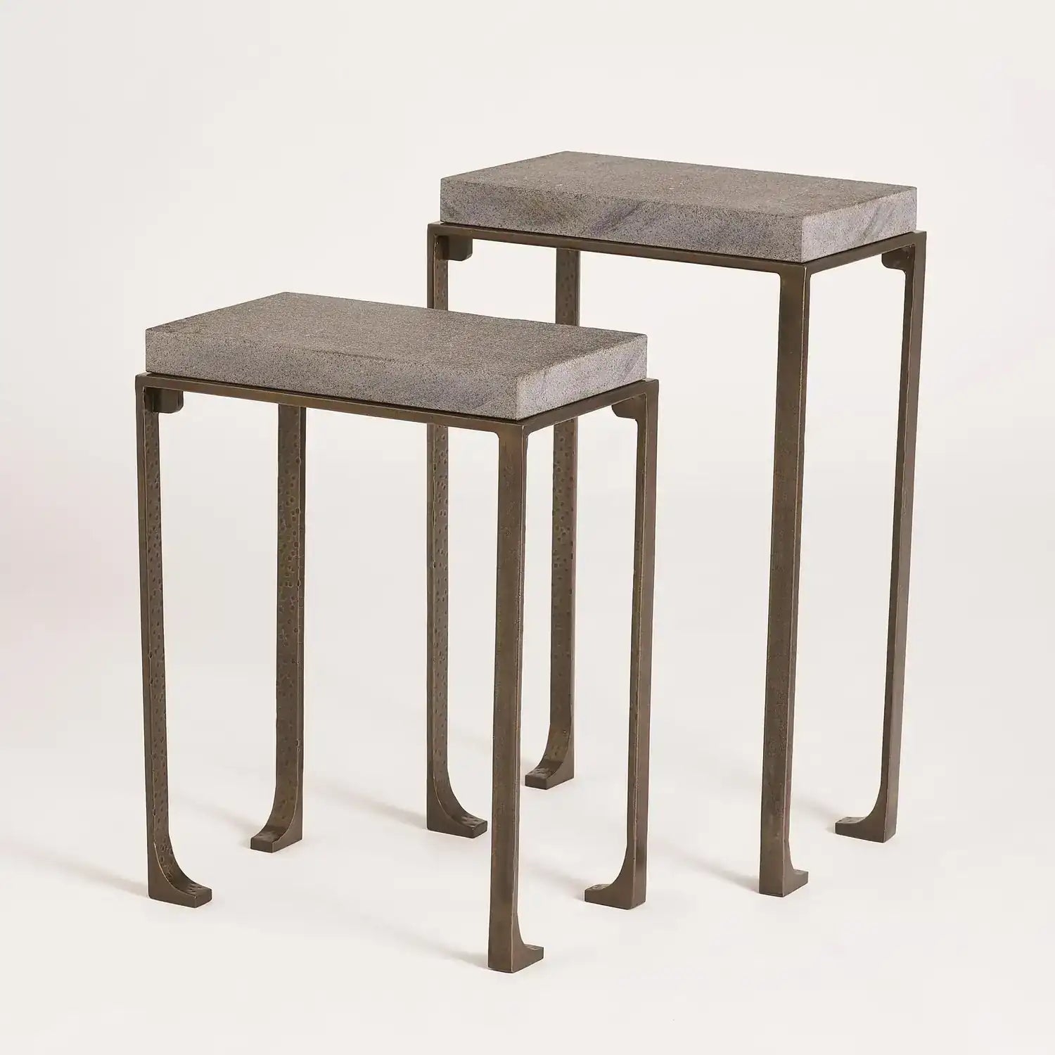 GLOBAL VIEWS ZEN SIDE TABLE W/FLAMED GRANITE - Side