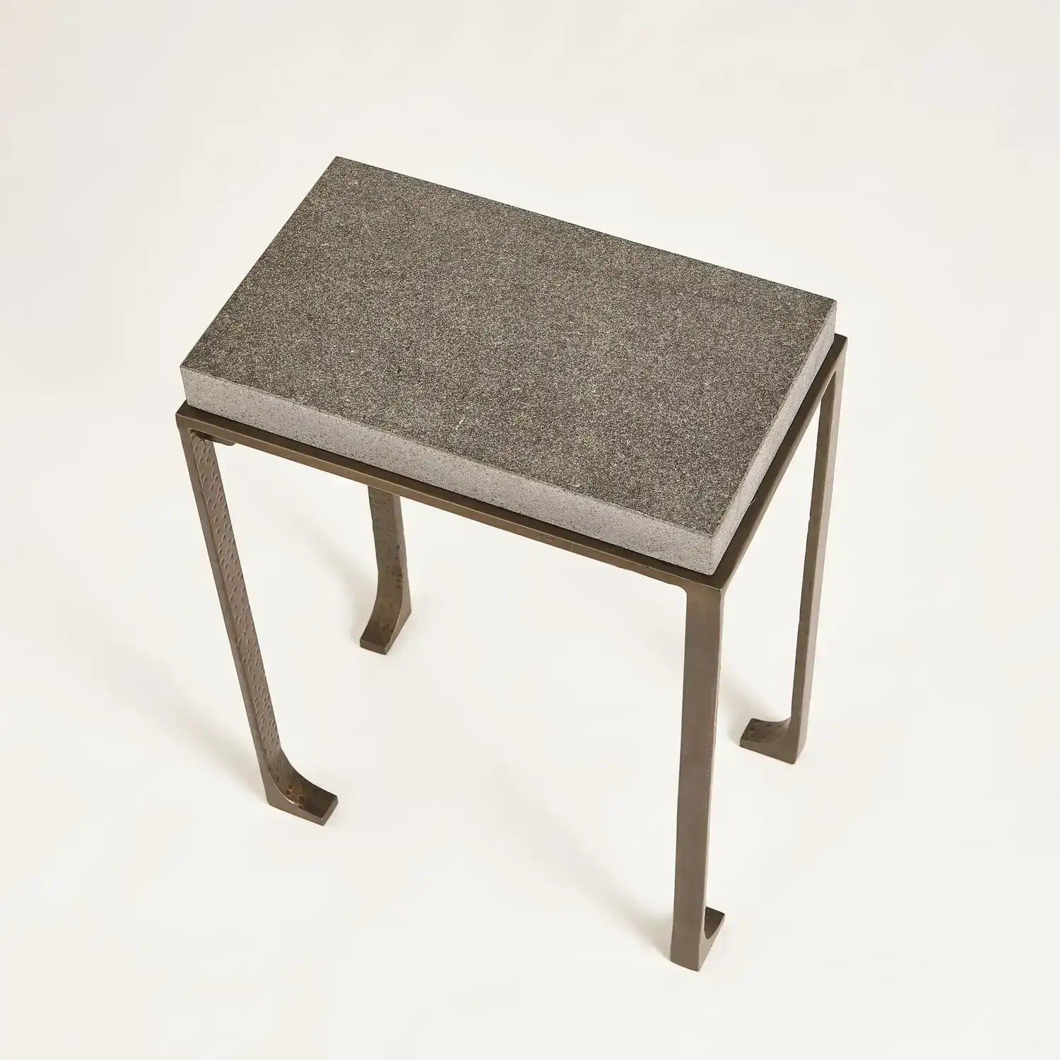 GLOBAL VIEWS ZEN SIDE TABLE W/FLAMED GRANITE - Side