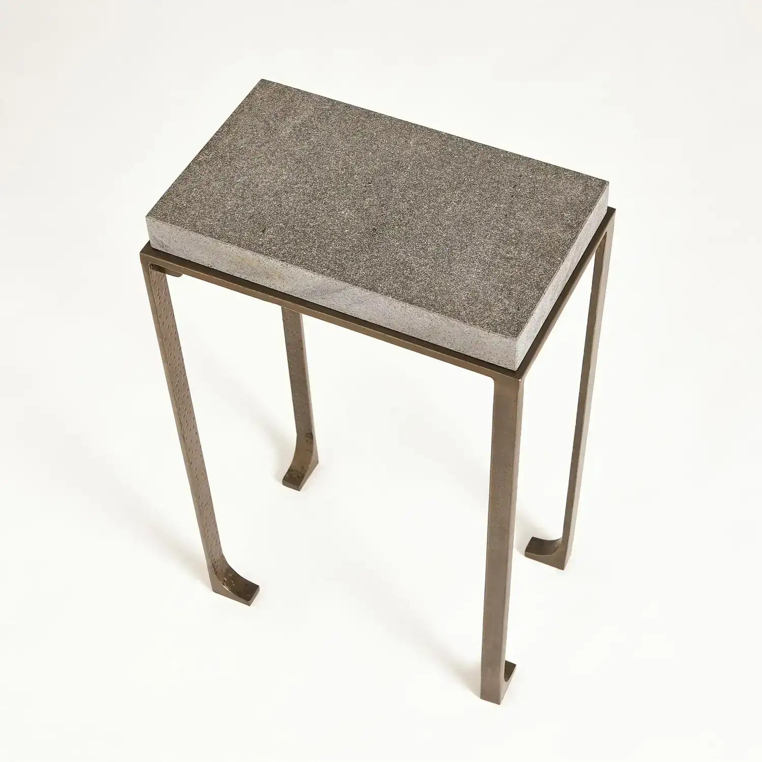 GLOBAL VIEWS ZEN SIDE TABLE W/FLAMED GRANITE - Side
