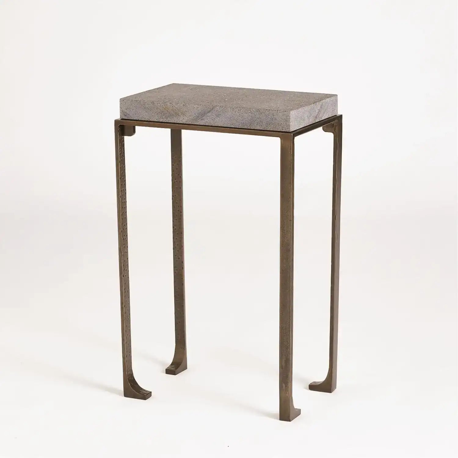 GLOBAL VIEWS ZEN SIDE TABLE W/FLAMED GRANITE - Side