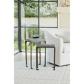 GLOBAL VIEWS ZEN SIDE TABLE W/FLAMED GRANITE - Side