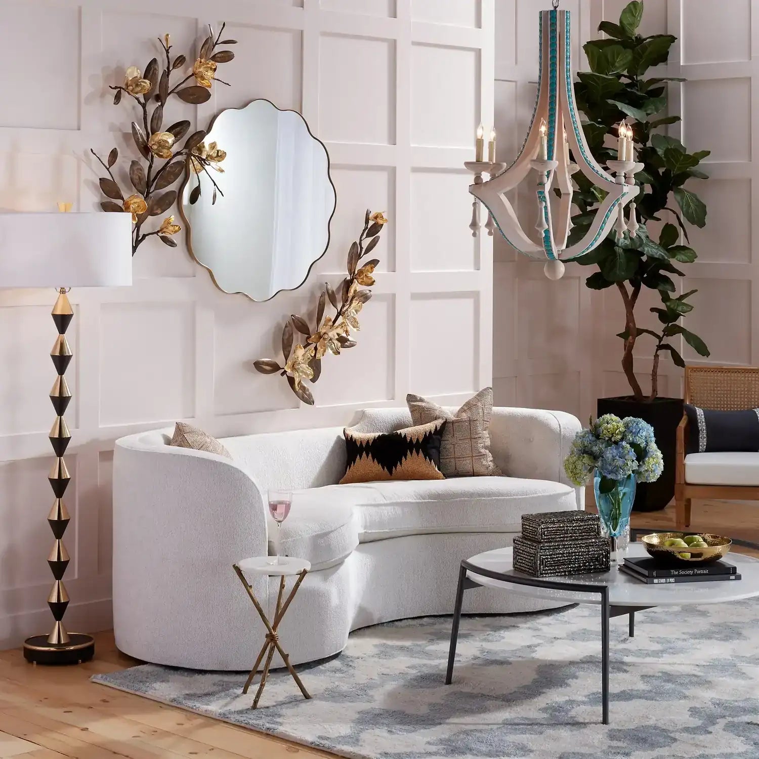 GLOBAL VIEWS MAGNOLIA BRANCH WALL ART - Decorative Accents