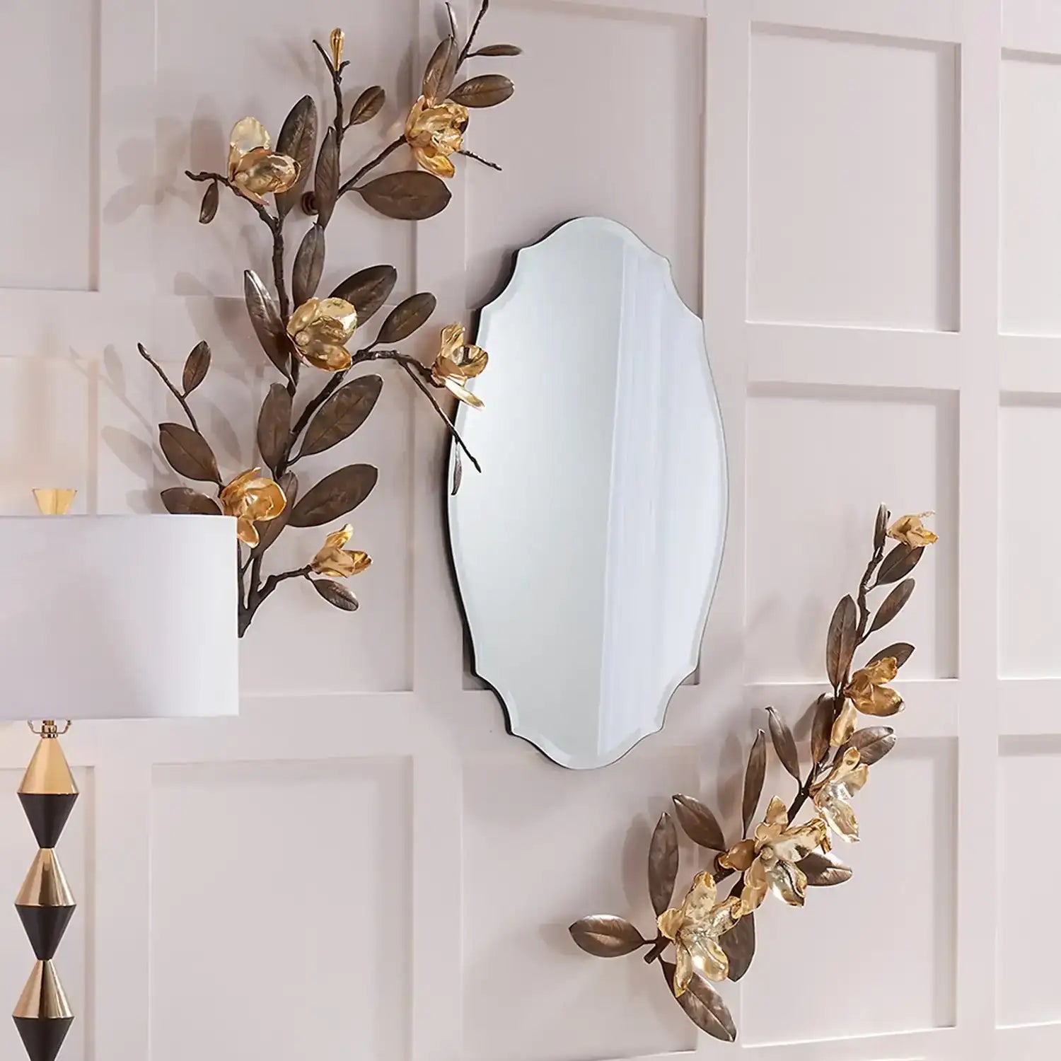 GLOBAL VIEWS MAGNOLIA BRANCH WALL ART - Decorative Accents