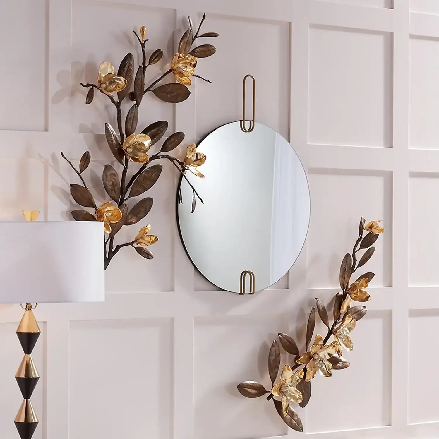 GLOBAL VIEWS MAGNOLIA BRANCH WALL ART - Decorative Accents