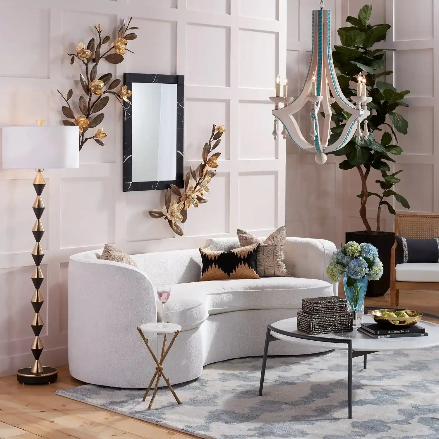 GLOBAL VIEWS MAGNOLIA BRANCH WALL ART - Decorative Accents