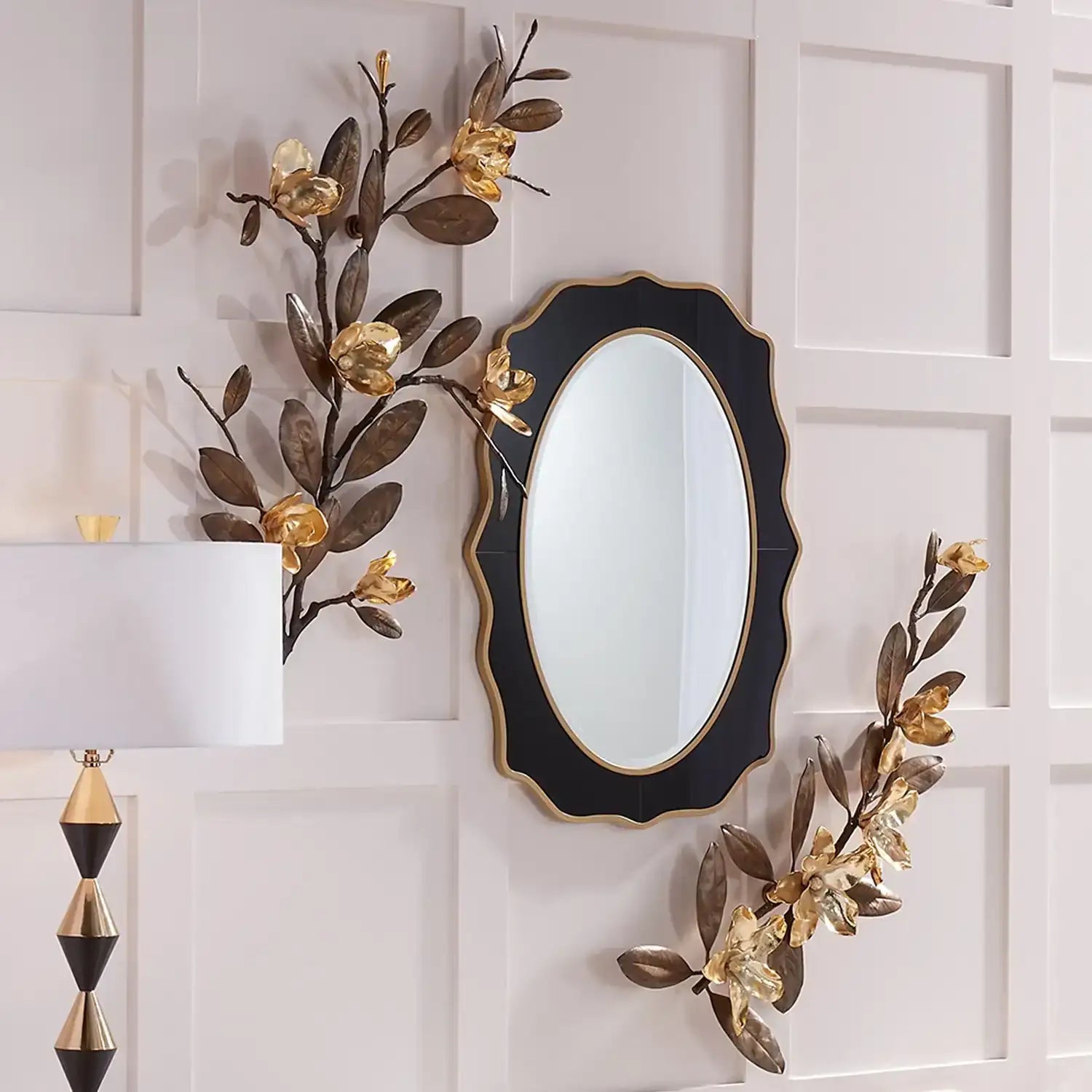 GLOBAL VIEWS MAGNOLIA BRANCH WALL ART - Decorative Accents