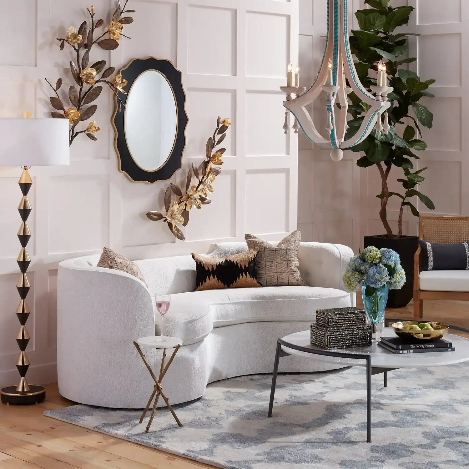 GLOBAL VIEWS MAGNOLIA BRANCH WALL ART - Decorative Accents