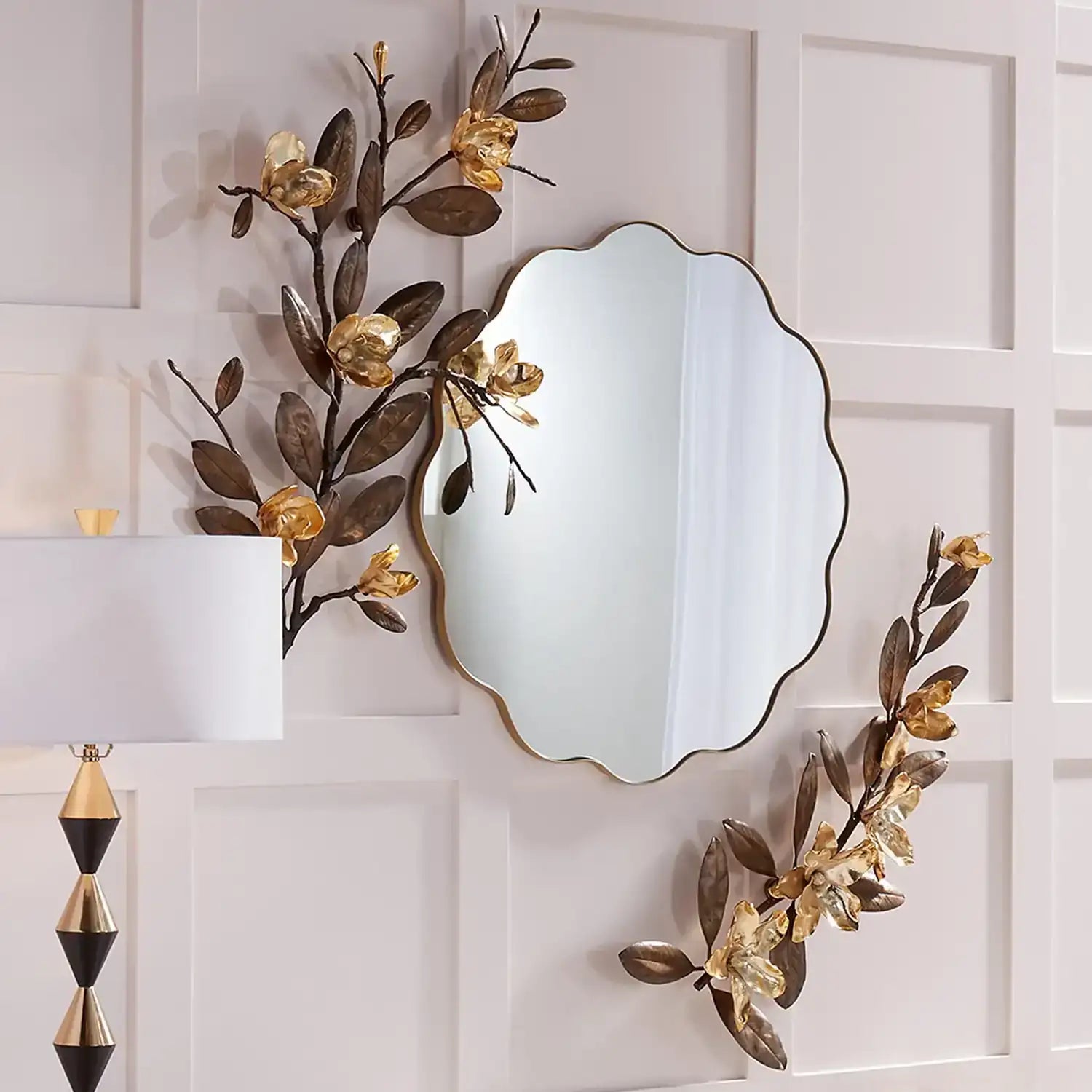 GLOBAL VIEWS MAGNOLIA BRANCH WALL ART - Decorative Accents