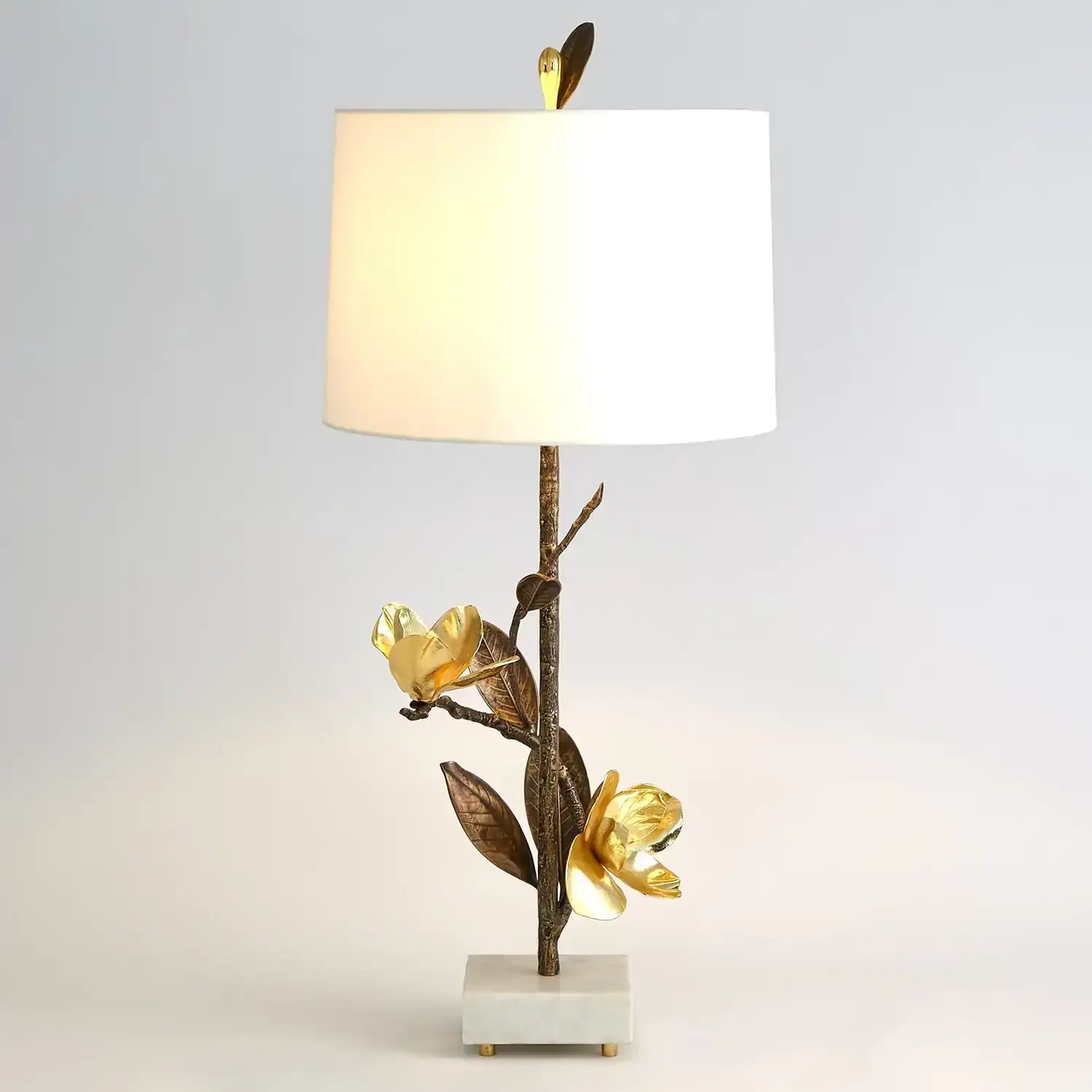 GLOBAL VIEWS, MAGNOLIA FLOWER TABLE LAMP, TABLE LAMPS