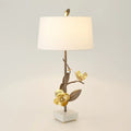 GLOBAL VIEWS, MAGNOLIA FLOWER TABLE LAMP, TABLE LAMPS