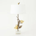 GLOBAL VIEWS, MAGNOLIA FLOWER TABLE LAMP, TABLE LAMPS