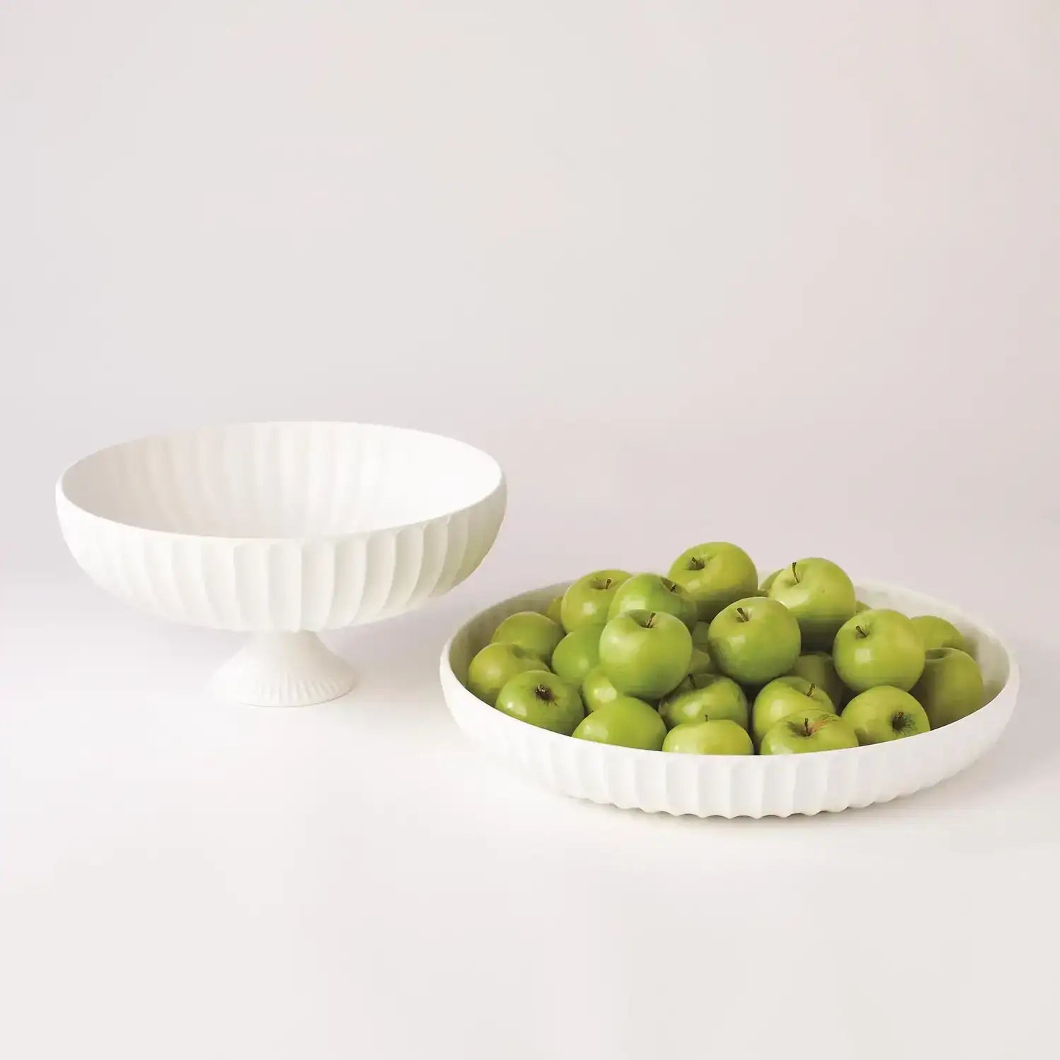 GLOBAL VIEWS FLUTE FOOTED BOWL - Decorative Accents