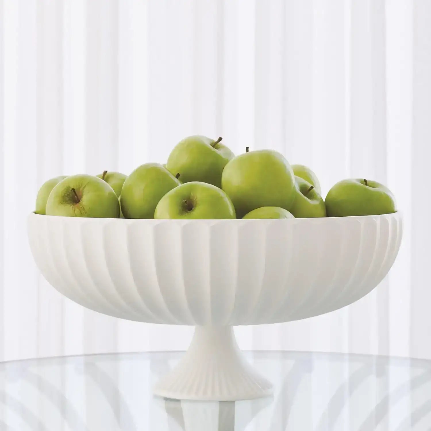 GLOBAL VIEWS FLUTE FOOTED BOWL - Decorative Accents