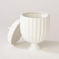 GLOBAL VIEWS FLUTE LIDDED VESSEL - Decorative Accents