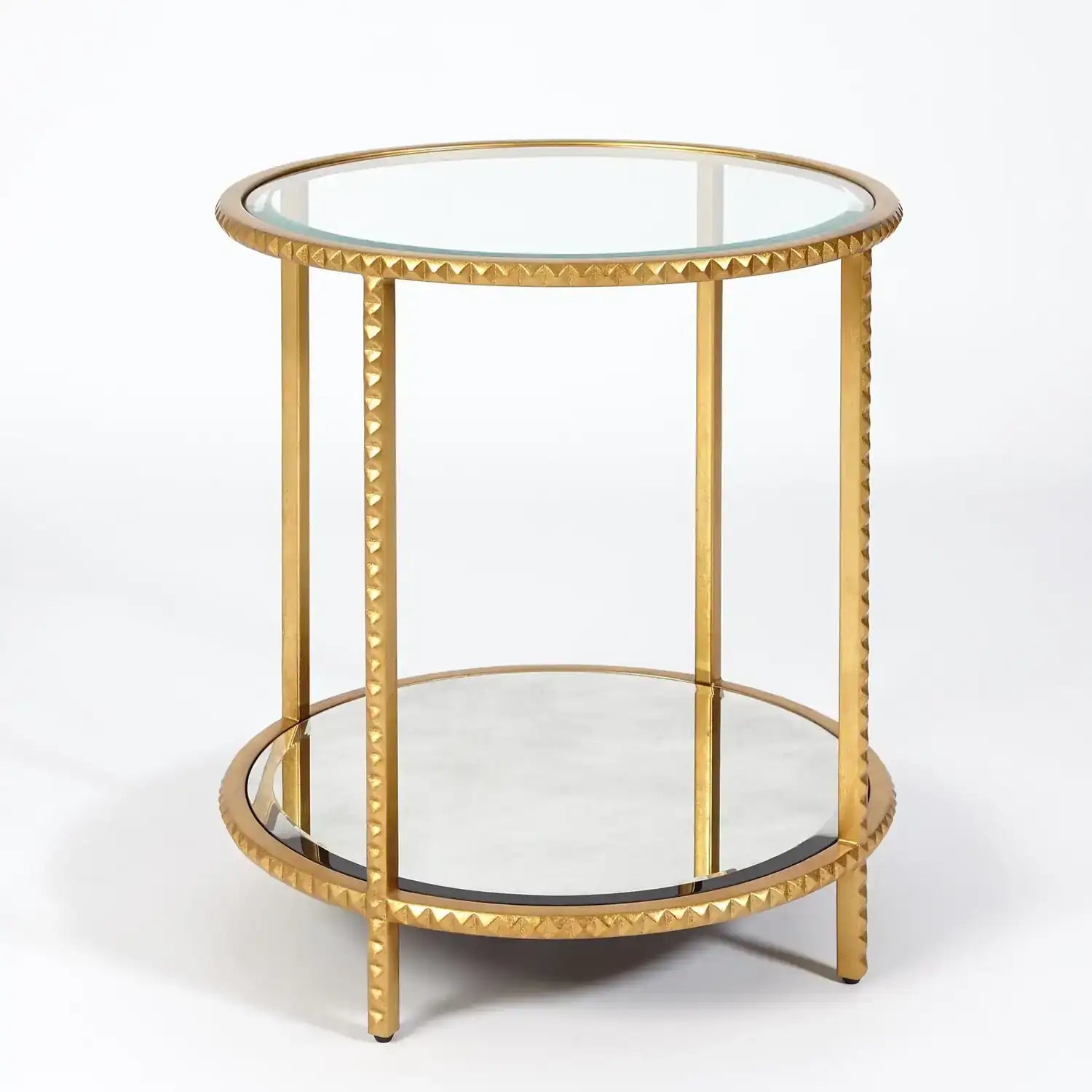 GLOBAL VIEWS STUD END TABLE - Side