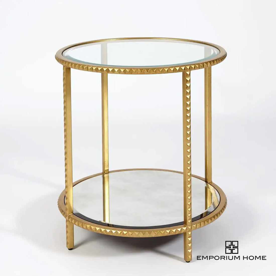 GLOBAL VIEWS STUD END TABLE - Side