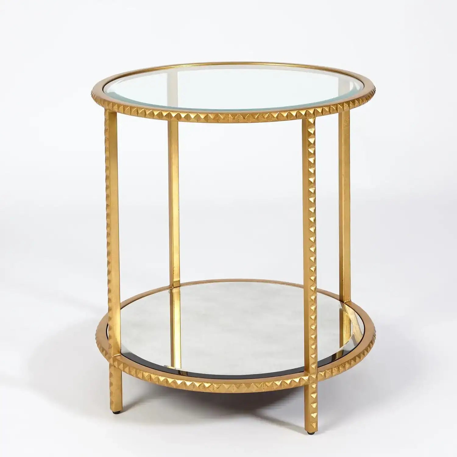 GLOBAL VIEWS STUD END TABLE - Side