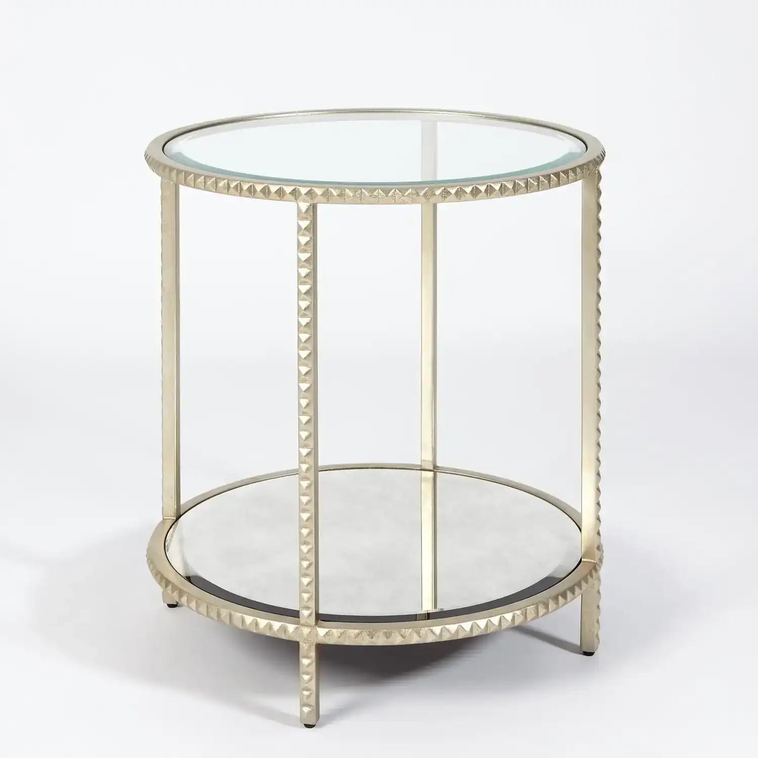 GLOBAL VIEWS STUD END TABLE - Side